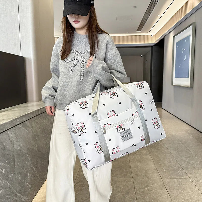 Large Capacity Travel Bag Portable Business Trip Light Portable Student Trolley Case Luggage Bag Maternity Storage Bag for Girls
