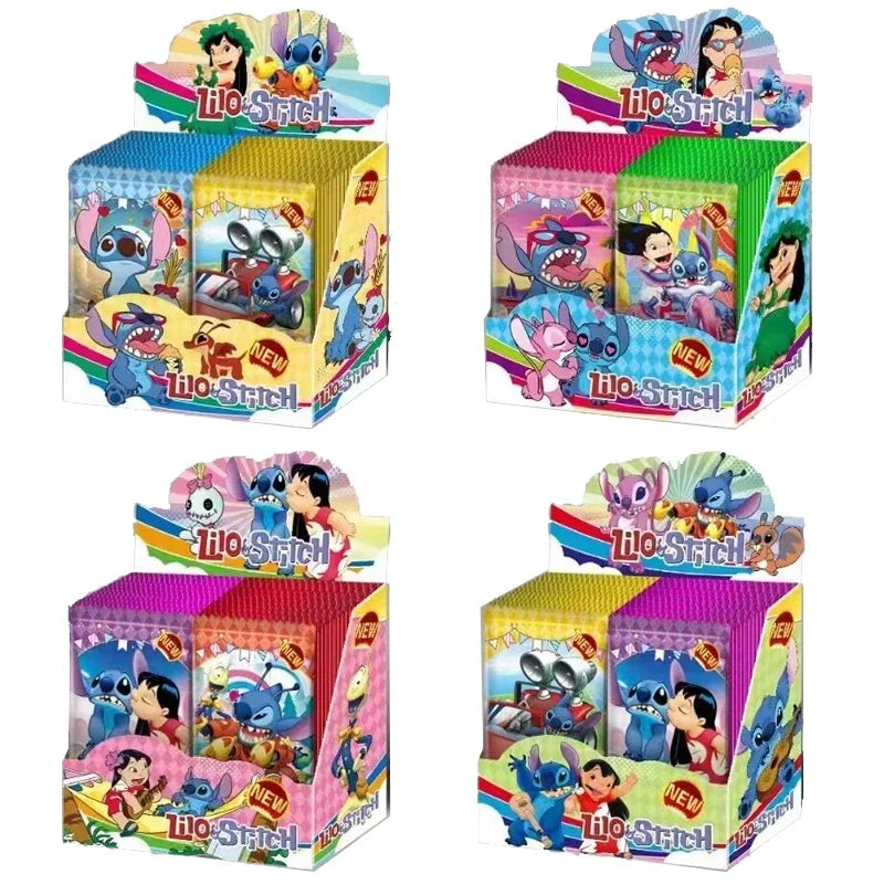 New Interstellar Baby Collection Card Shiny Stitch Cute Stitch Cards Gam Anime Battle Carte for Children Gift Toy