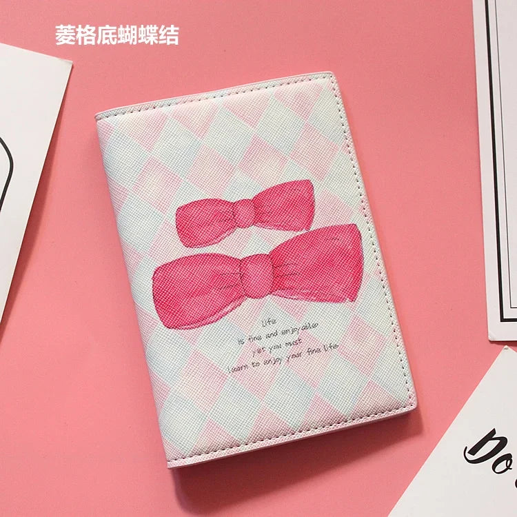 Fashion Men Women Travel Leather Passport Holder Card Case Protector Cover Floral Wallet Bags Flower Passport Cover for girls