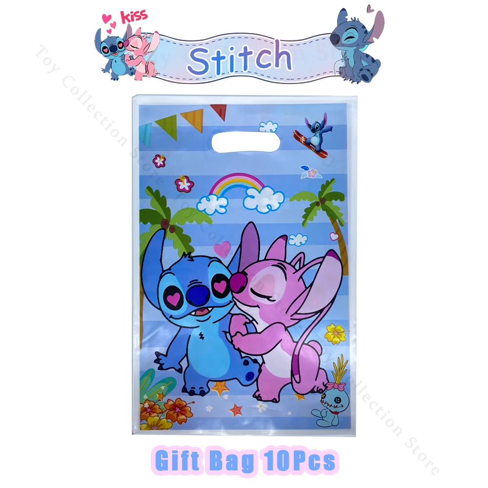 Lilo and Stitch Cartoon Children's Birthday Party Decoration Paper Plate Latex Foil Ballon Tablecloth Baby Shower Party Supplies