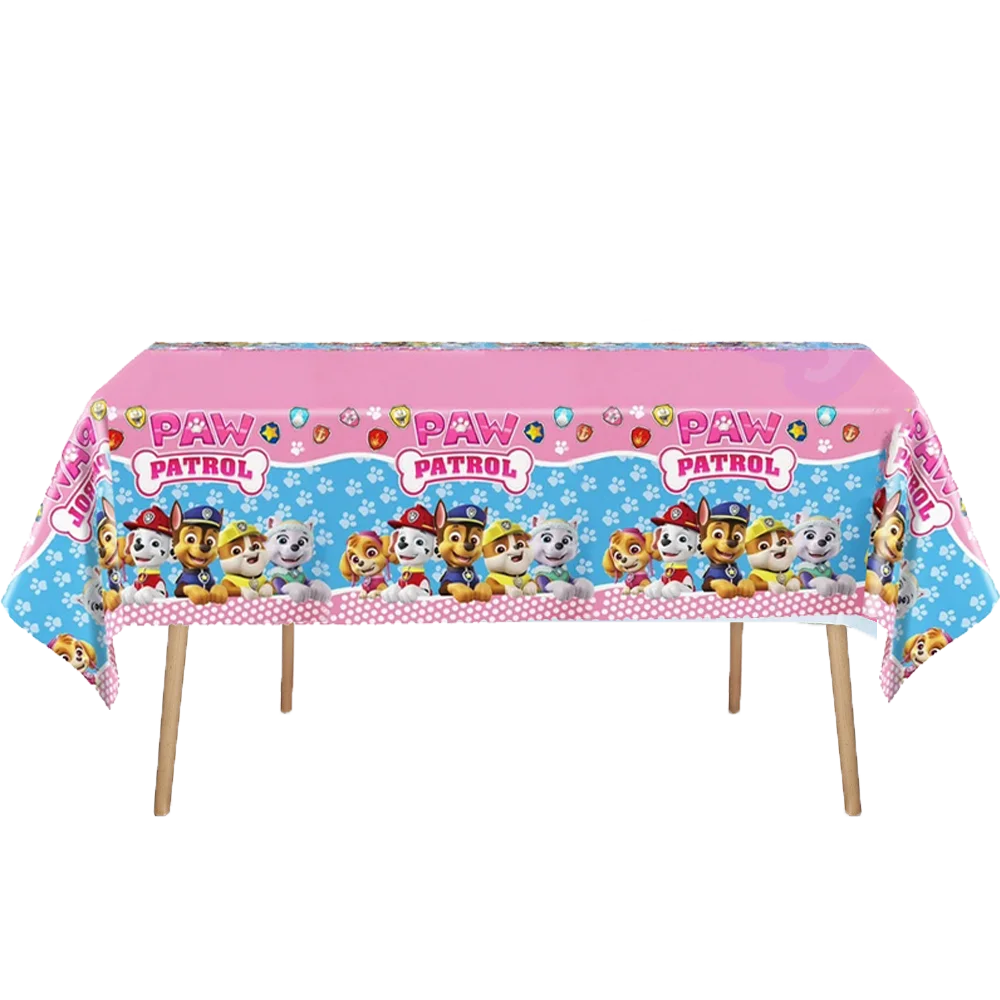 New Paw Patrol Birthday Decoration Dogs Skye Disposable Tableware Cup Plate Tablecloth Baby Shower Kids Girl Boy Party Supplies