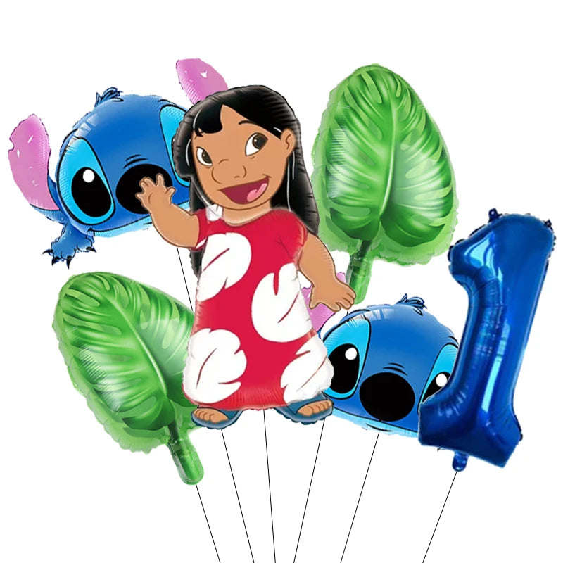 Lilo & Stitch Party Balloons Stitch Number Balloon Garland Arch Kit Baby Shower Birthday Party Decor Kids Toy Gift
