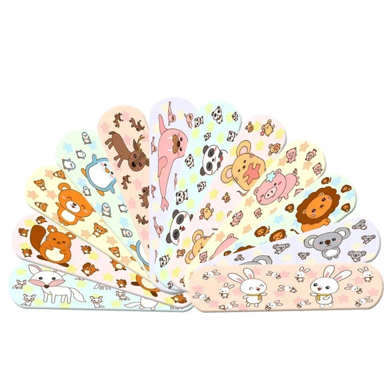 120pcs Cartoon Wound Plaster Waterproof Wound Bandages Kids Bandages First Aid Cartoon Bandages Children Wound Plaster
