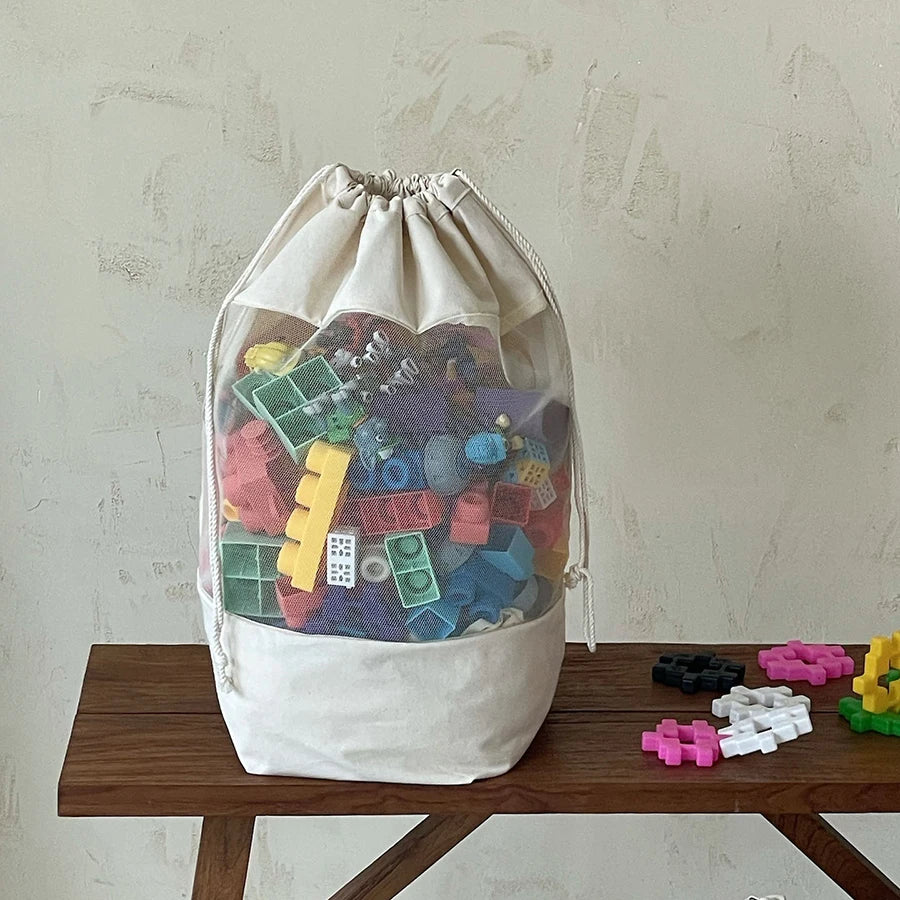 Baby Storage Bags Kids Toy Storage Bag Drawstring Bag Large Capacity Children Room Organizer Pouch