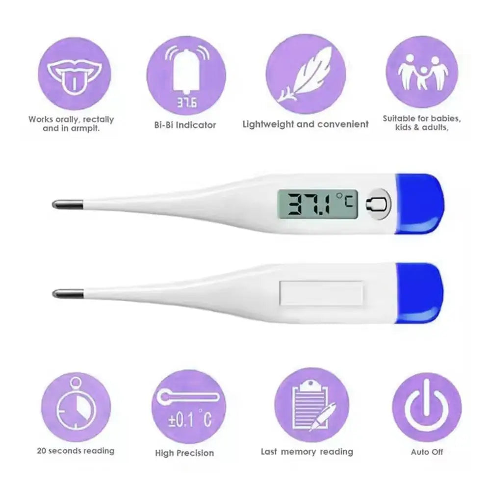 1/2PCS House Thermometer Accurate Digital for Oral Body Head Underarm Electronic Temperature Measuring Medical Tool Baby KID