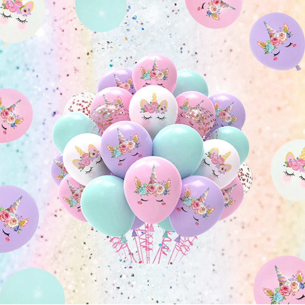 Unicorn Balloons Party Supplies Latex Balloon Kids Cartoon Animal Horse Float Globe Baby Shower Unicorn   Birthday Party Decors