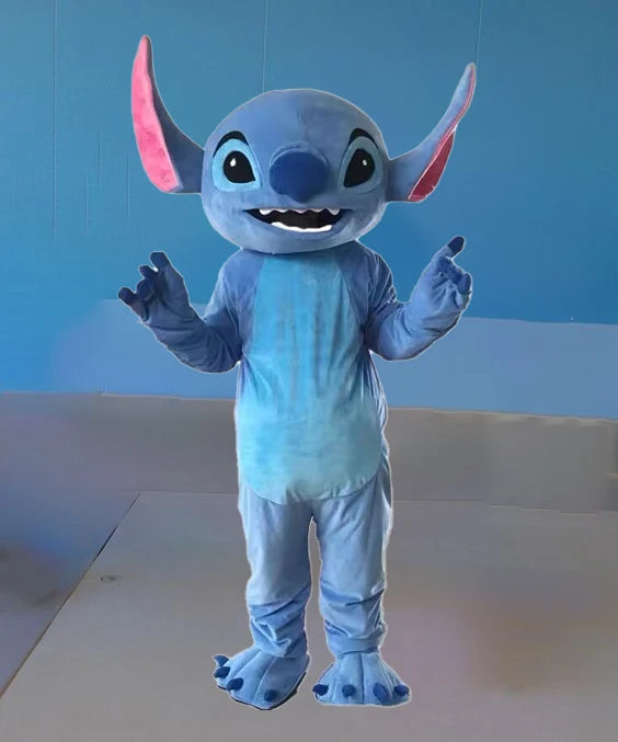 New Blue Lilo & Stitch Mascot Costume Anime Cartoon Character Advertising Fancy Dress Animal Carnival Party Adult Cosplay Suits