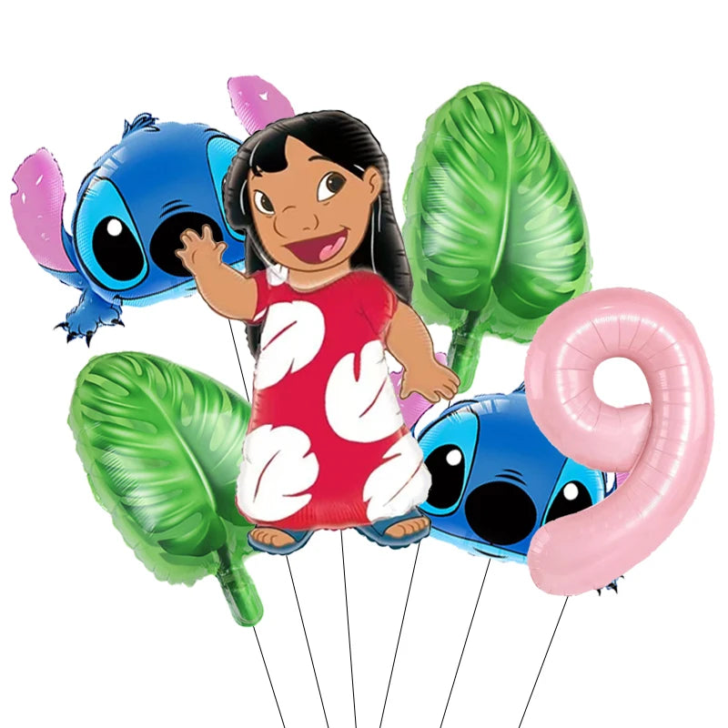 Lilo & Stitch Party Balloons Stitch Number Balloon Garland Arch Kit Baby Shower Birthday Party Decor Kids Toy Gift