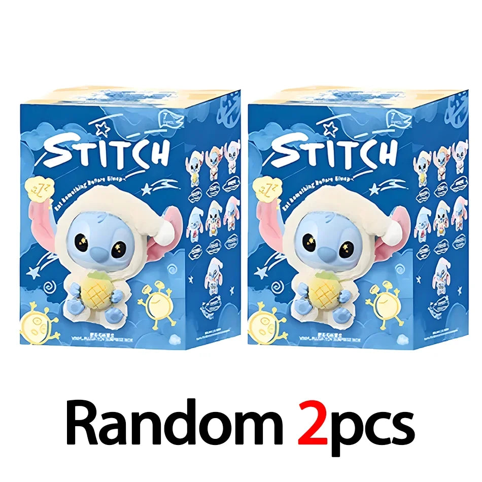 New Stitch Eat Something Before Sleep Series Plush Blind Box Vinyl Toys Cute Doll Mystery Box Bag Pendant Decor Gift