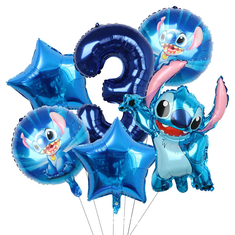 New Stitch Birthday Party Decoration Tableware Balloons Cups Plates Banner Straws Lilo And Stitch Theme Party Supplies Toy Gifts