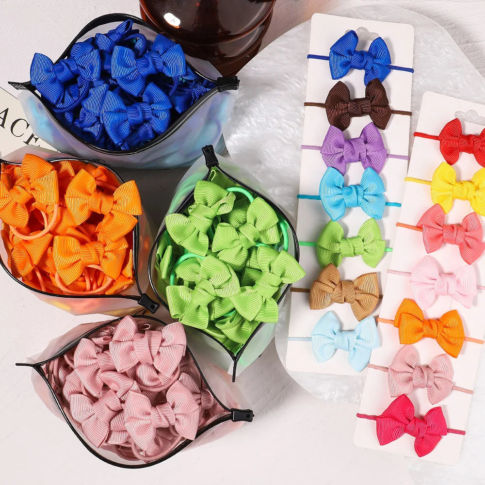 5Pcs Children Hair Ties Headdress Girls Scrunchies Elastic Hair Band Kids Hair Rope Bow Rubber Band Set Baby Accessories