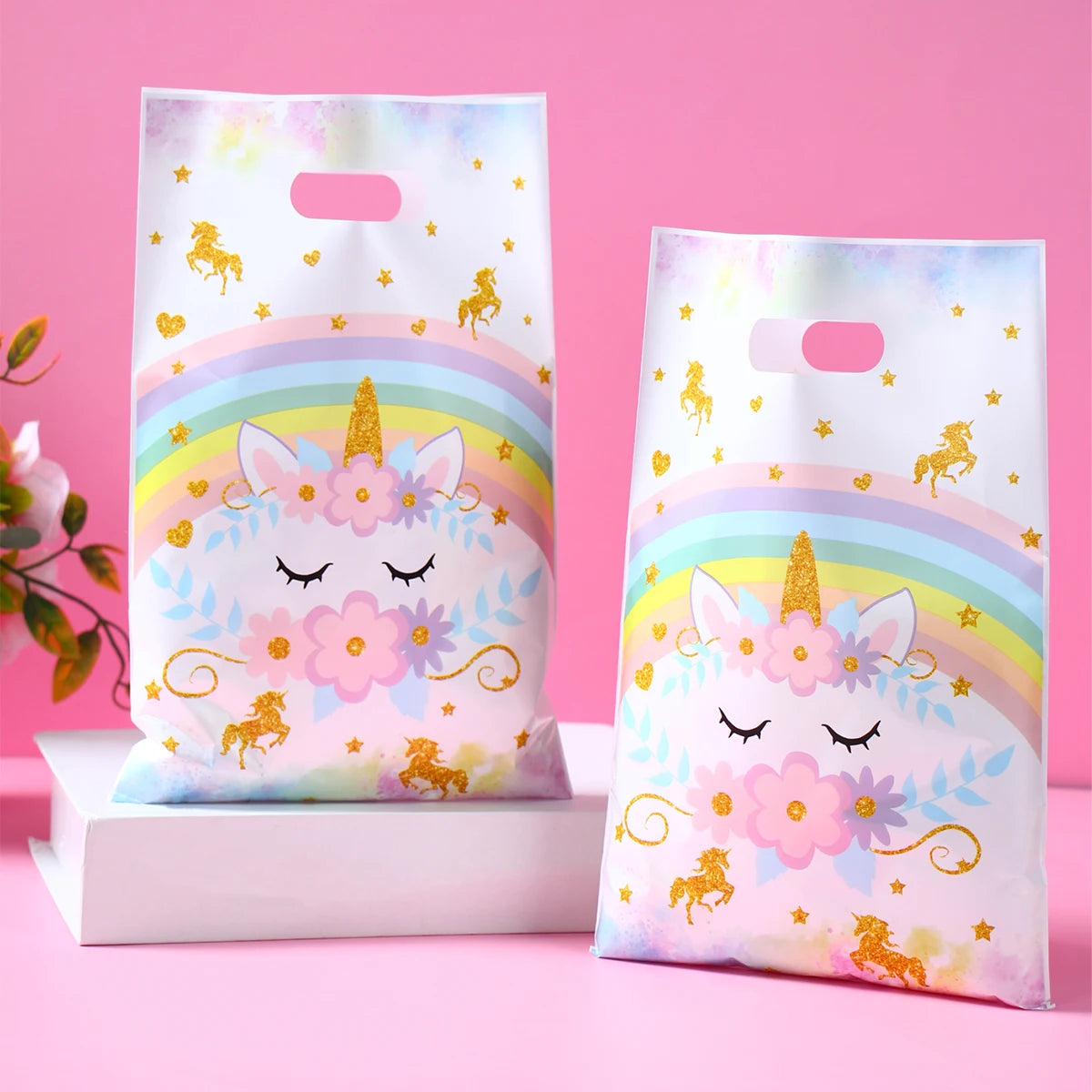 Unicorn Handbag Candy Bags Birthday Party Decoration Kids Gift Packing Bag Happy 1st Birthday Baby Shower Girl Party Supplies