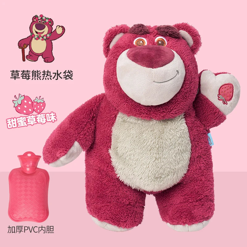 Turo Lilo Stitch Angel Lotso Plush Hand Warm Bag Hot Water Bottles Kawaii Soft Winter Portable Warm Hand Bag Toy Birthday Gifts