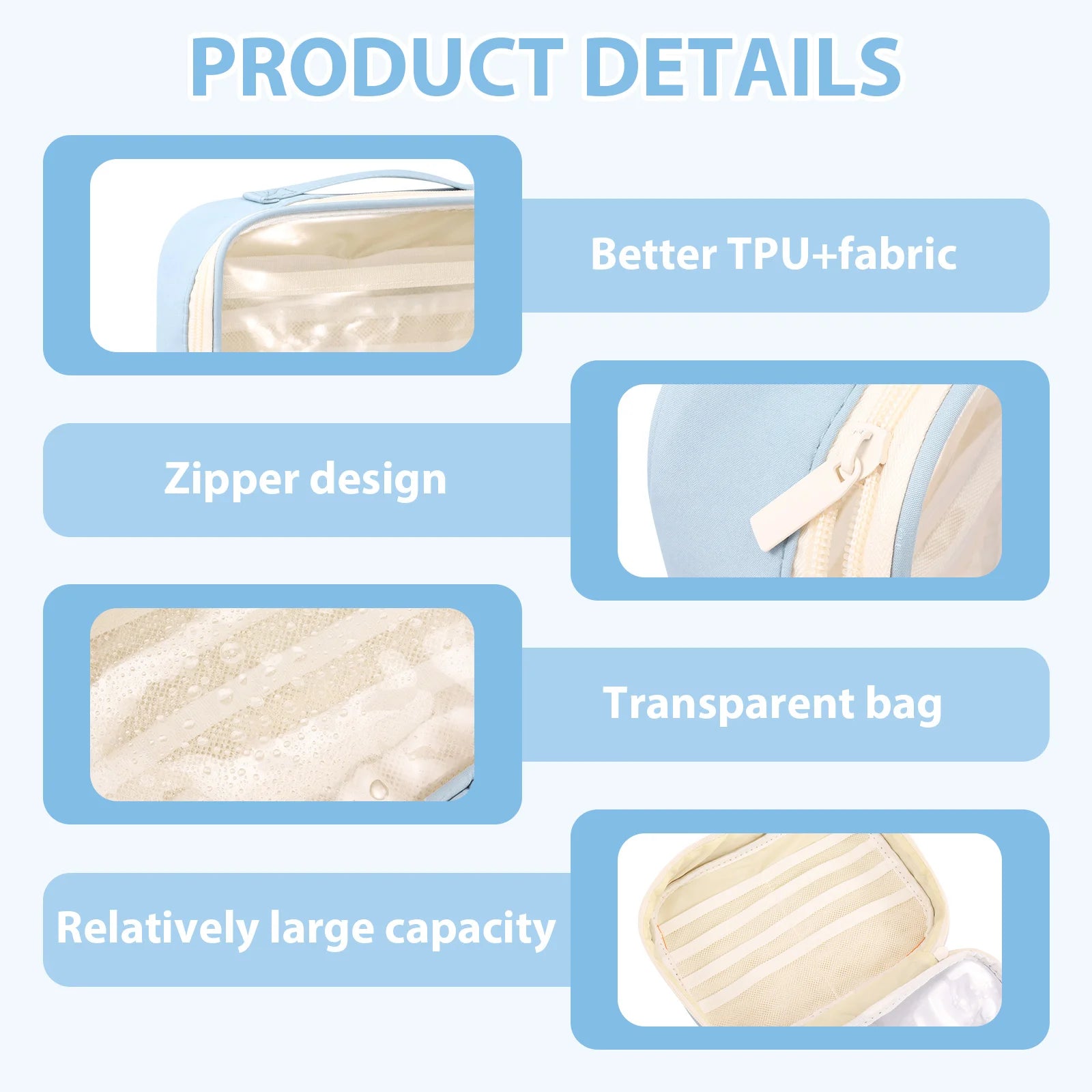 4 Pcs Toy Storage Bag with Top Handle and Zipper Large Capacity Board Game Storage Reusable Toy Organizer Bag for Board Games