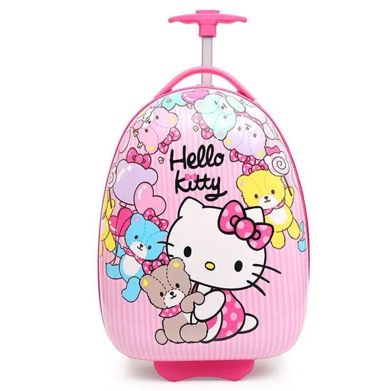 Hello Kittys Children's travel Suitcase Girl Gift Sanrios Kids Luggage Kuromi Kawaii  Large Capacity Portable Trolley Case