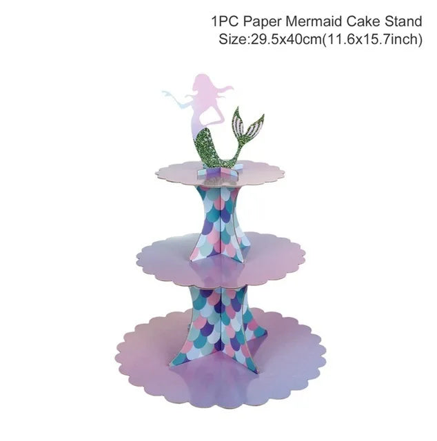 Little Mermaid Party Decor 1st One Birthday Party Kids Girl Mermaid Party Gifts Mermaid Brithday Party Supplies Baby Shower
