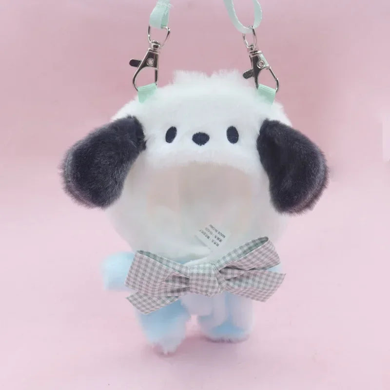 Sanrio Doll Clothes Head Covering Kawaii Anime Hello Kitty Kuromi Melody Cinnamoroll Clothing Cute Labubu Plush Clothes Gift