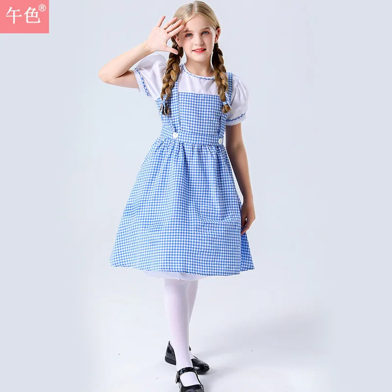 The Wizard of Oz, Dorothy Alice, Princess Dress, Family Dress, Maid Dress, Maid Dress, Children's Day Stage Performance Dress
