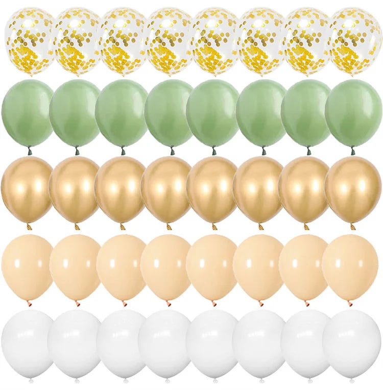 40pcs 12inch Rose Gold Confetti Latex Balloons Happy Birthday Party Decorations Kids Adult Boy Girl Baby Shower Wedding Supplies