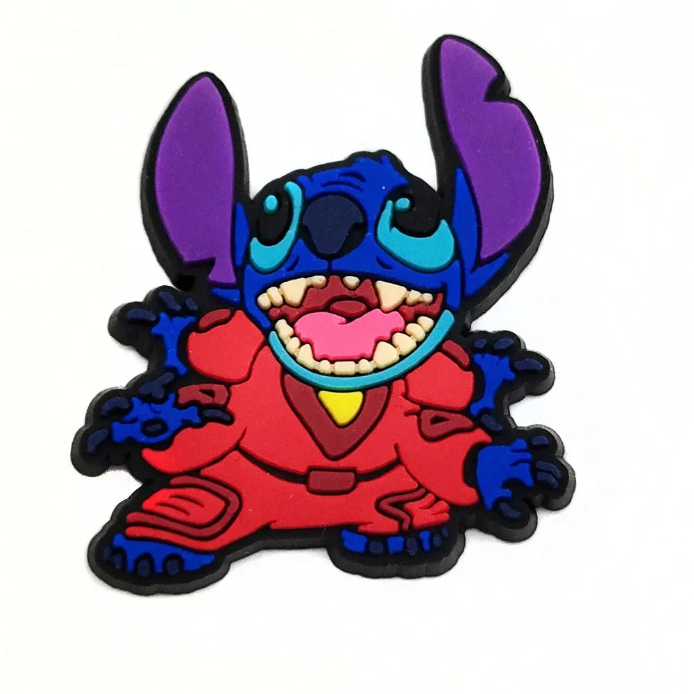 12pcs Stitch Collection Shoe Charms for Crocs DIY Shoe Decorations Accessories Shoe Sandal Decorate for Kids Party Gift