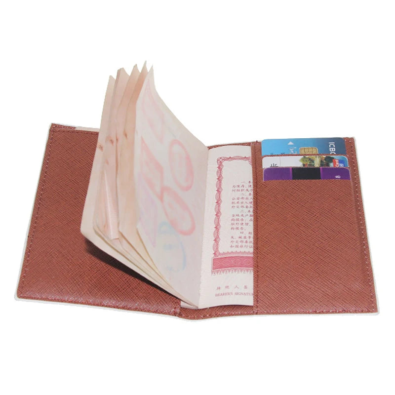 Anime Cartoon Passport Cover Women Girl ID Bank Card Address Holder Boarding Travel Accessories PU Leather Passport Case Wallet