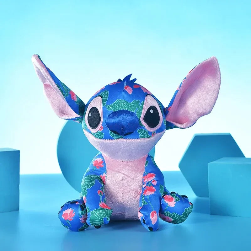 2024Disney 20cm Limited Edition Cloth Fleece Stich Colourful Stuffed Doll Cute Stitch Plush Anime Kid Birthday Gift Children Toy