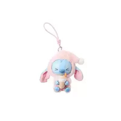 Miniso Stitch Eat Something Before Sleep Series Blind Box Plush Vinyl Toys Cute Doll Replica Mystery Box Bag Pendant Decor Gift