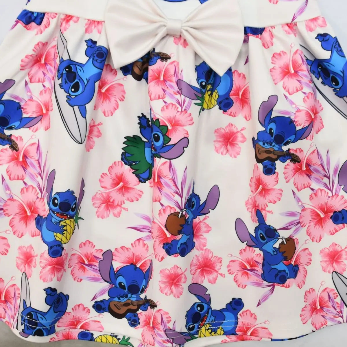 Lilo & Stitch Girls Dress Cute Cartoon Fashion Kids Holiday Cosplay Dress Girl Summer Stitch Princess Dress Birthday Gift