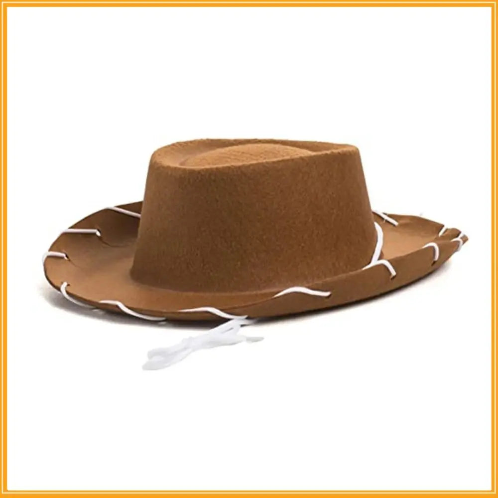 Adjustable Western Big Eaves Cowboy Hat Kids Cosplay Costume Prop Dress-up Jazz Hat Felt Princess Hat Party Cowgirl Hat