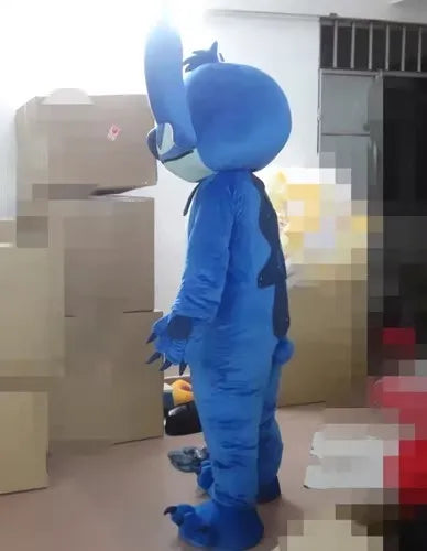 New Blue Lilo & Stitch Mascot Costume Anime Cartoon Character Advertising Fancy Dress Animal Carnival Party Adult Cosplay Suits