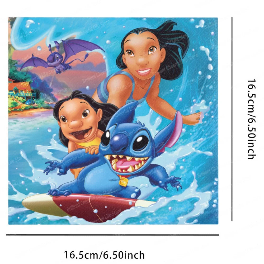 Lilo & Stitch Party Print Napkins Stitch Angle Theme Dinner Napkin Tissue for Baby Shower Kids Boy Girl Birthday Party Supplies
