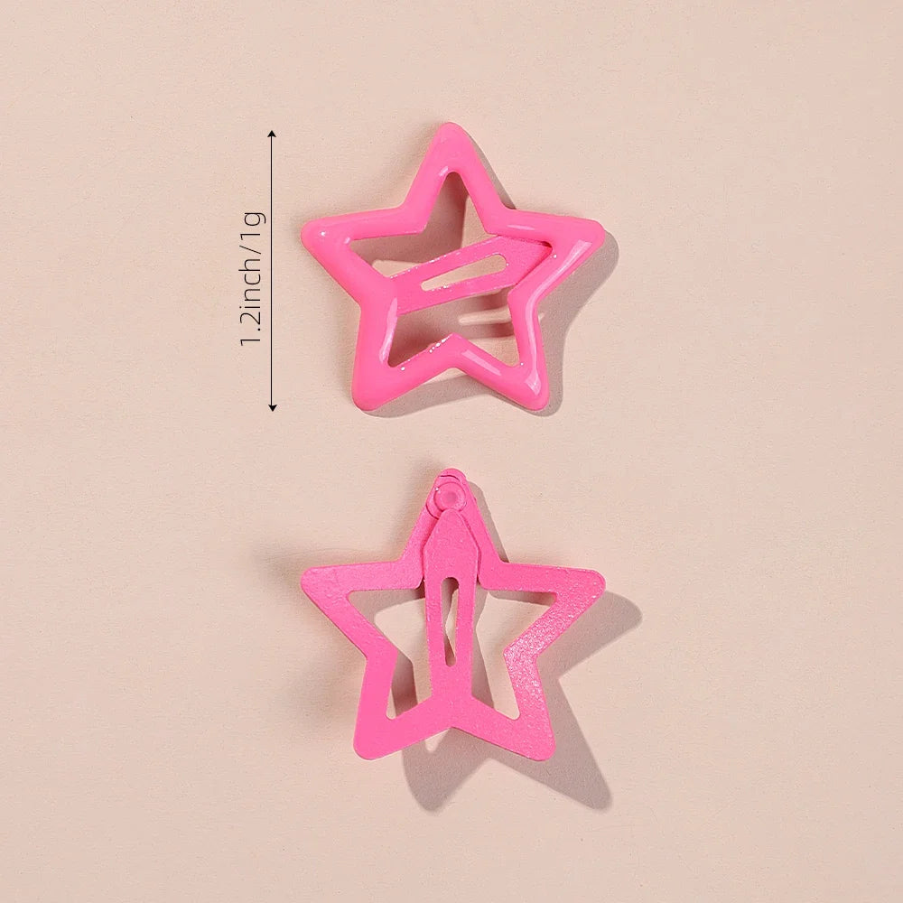 20 Colorful Star BB Hair Clips For Girls Children Lovely Hair Decorate Hairpins Barrettes Headwear Kids Hair Accessories