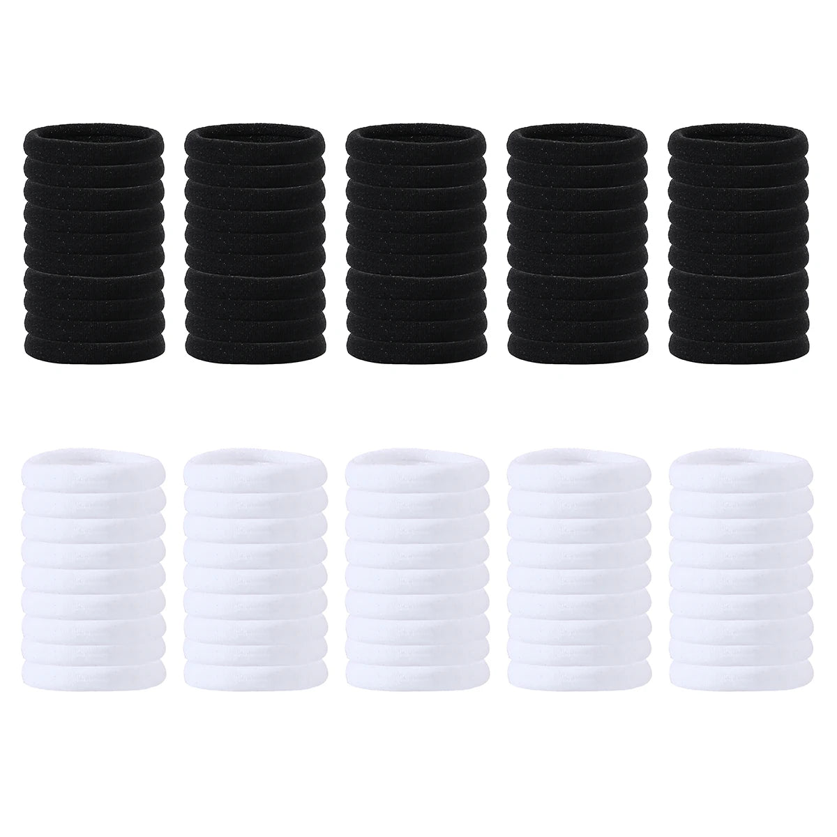 50Pcs/Set Girls Colorful Nylon Elastic Hair Bands Women Rubber Bands Headband Scrunchie Kids Ponytail Holder Hair Accessories