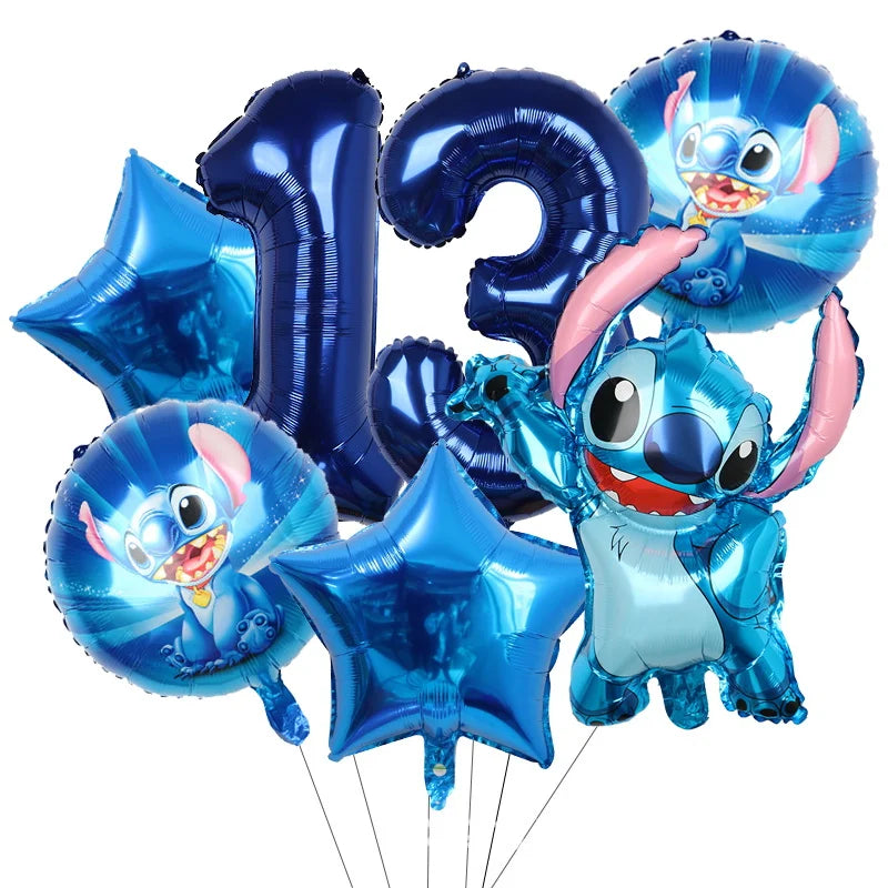 Stitch Party Supplies For Child Lilo And Stitch Birthday Party Decorations Balloons Banner Tablecloth Backdrop Tableware