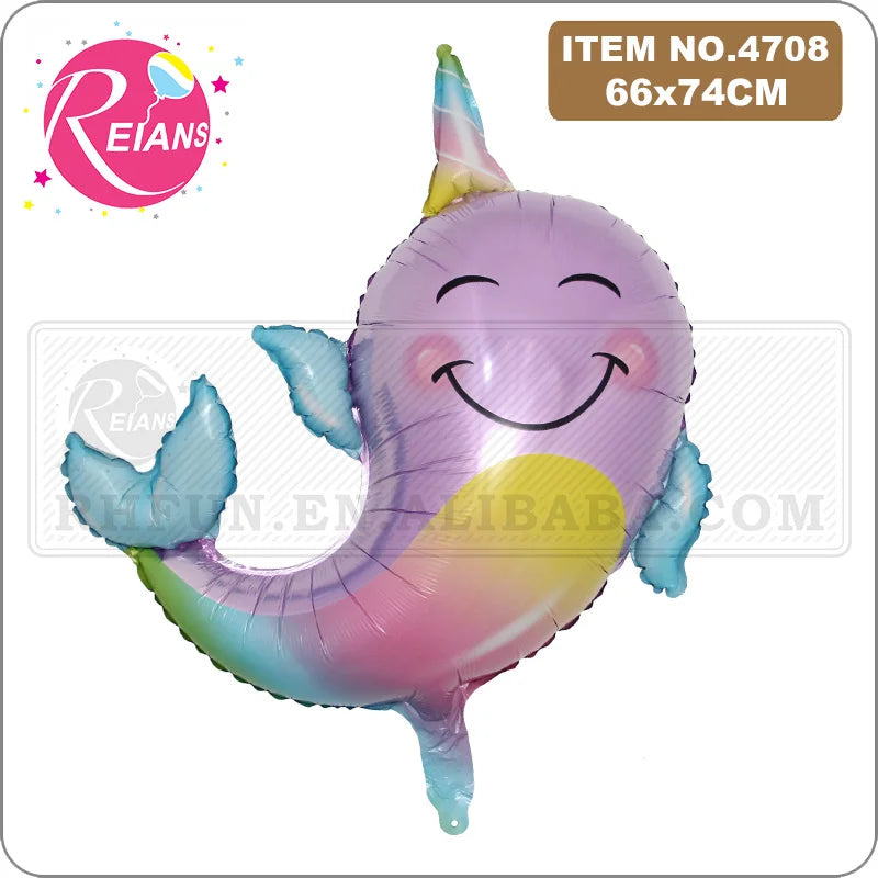 Wedding Decoration Eyelash Unicorn Cat whale Foil Ballon Happy Birthday Party decoration inflatable Balloon baby shower Toy