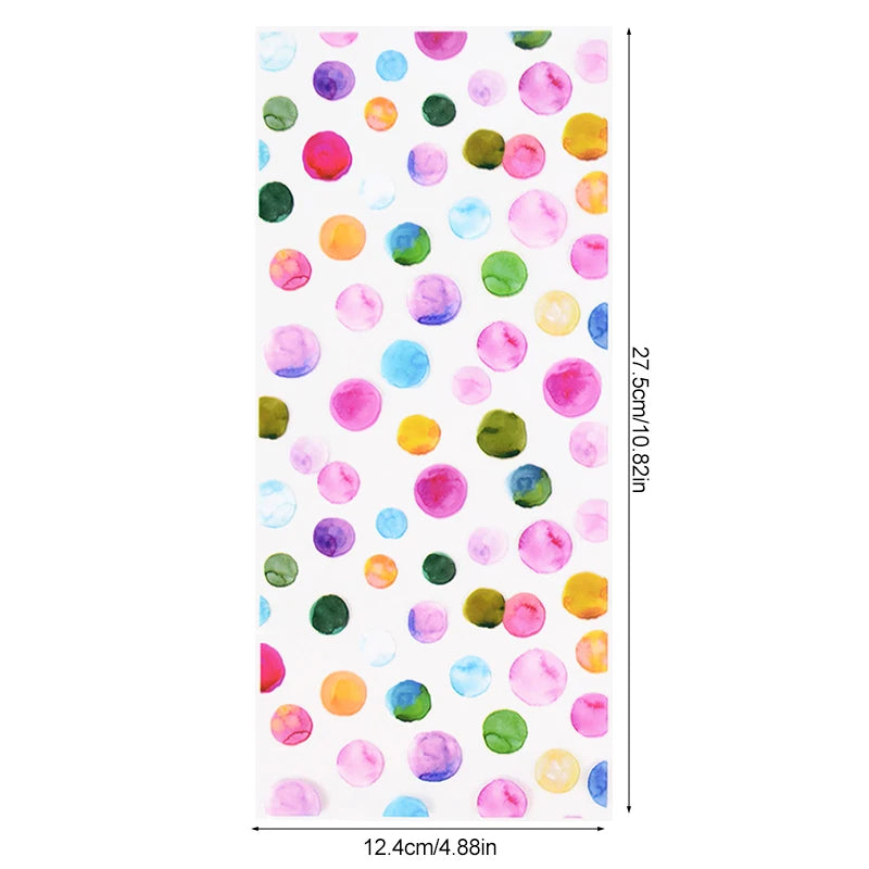 25/50pcs Rainbow Polka Dot Candy Cookie Bag Birthday Party Biscuit Gift Packaging Cellophane Bags Wedding Baby Shower Supplies