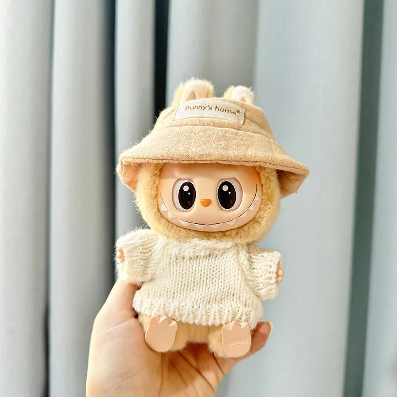 17cm Kawaii Plush Doll'S Clothes Outfit Accessories For Korea Kpop Exo Labubu Idol Dolls Pumpkin Set Clothing DIY Christmas Gift