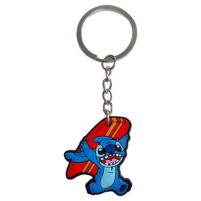 10pcs Lilo &Stitch Keychains for Kids Birthday Party Decoration Gift Bag Fillers Stuffer School Carnival Reward Party Supplies