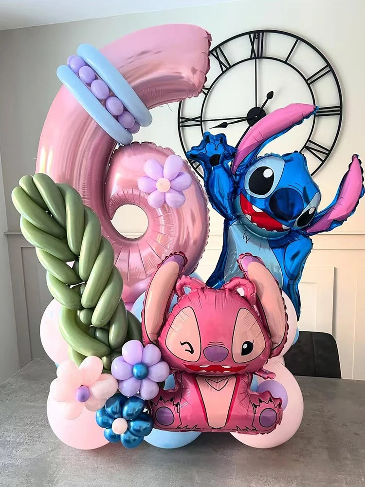 Lilo & Stitch Party Balloons Stitch Number Balloon Garland Arch Kit Baby Shower Birthday Party Decor Kids Toy Gift