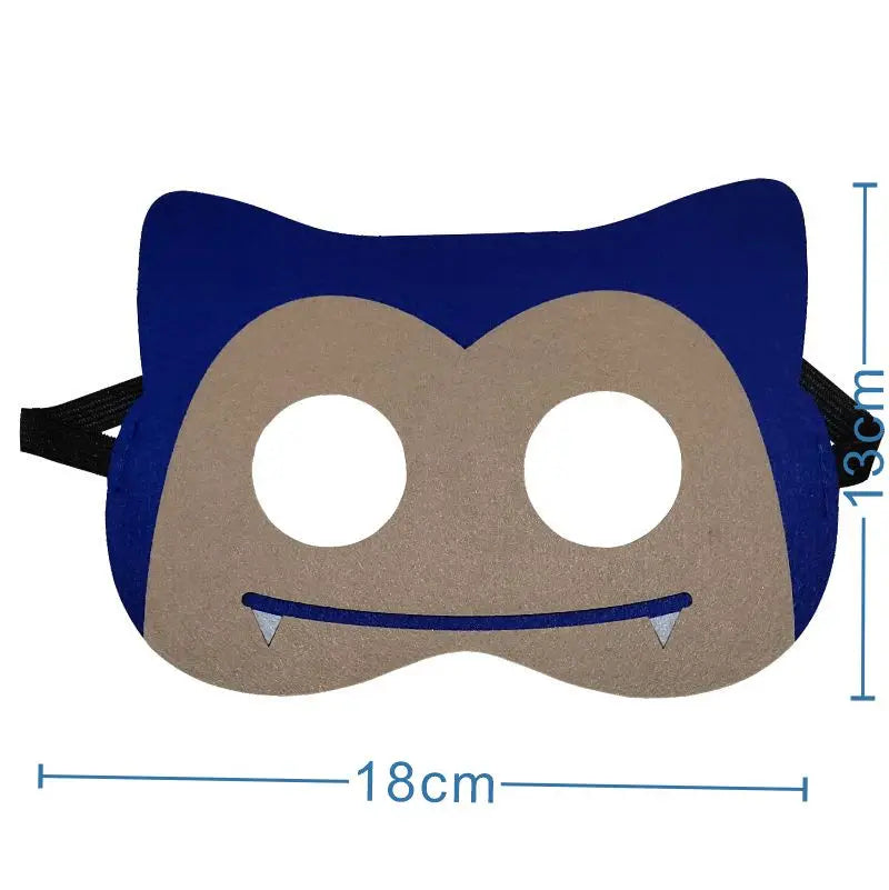 12Pcs Pokemon Felt Mask Anime Cosplay Pikachu Eevee Eye Mask Kids Birthday Party Decoration Dress Up Masquerade Party Supplies