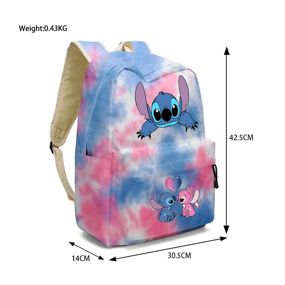 MINISO Lilo & Stitch Angel Cosplay Costume Backpack Computer School Bag Xmas Gift