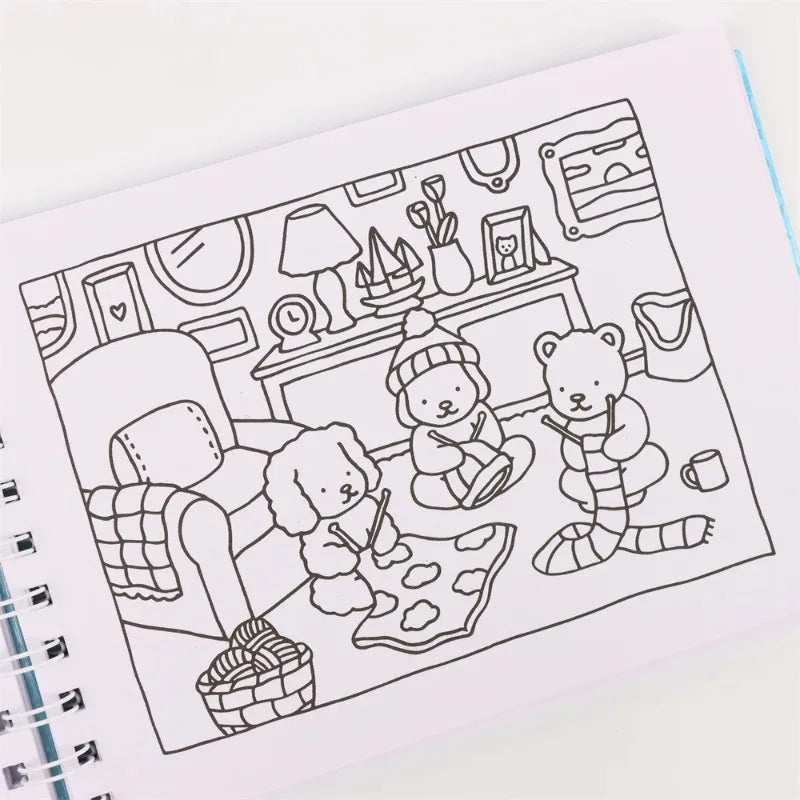 Bobbie Goods Coloring Book Cute and Cozy for Adults & Teens（Same style, different color cover）