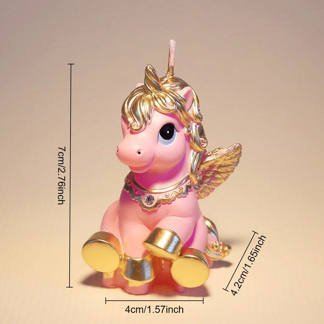 Sparklers Birthday Candle 1 Years Pink Unicorn Original Birthday Candles for Cake Blue Children's Birthday Candle