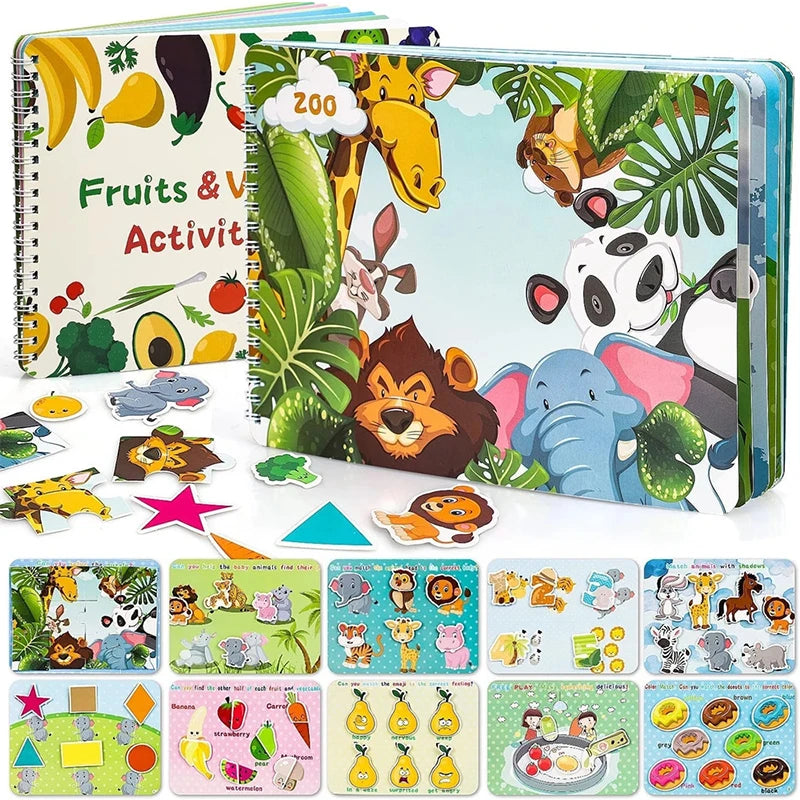 Montessori Busy Book For Kids 2 3 4 Years Preschool Kids Learning Toys Toddlers Activity Book Montessori Baby Toys Book