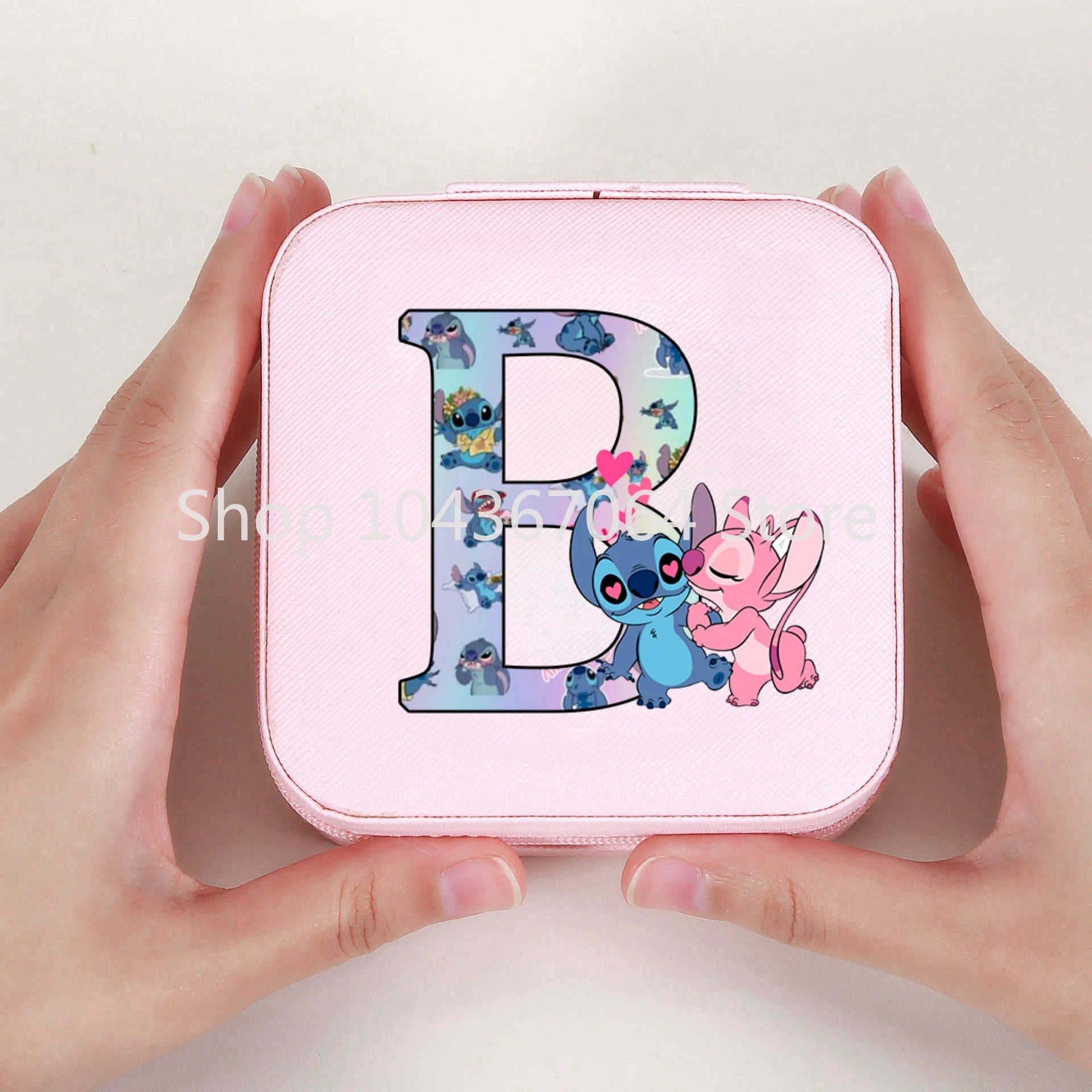 Portable Stitch Jewelry Box Organizer Storage Box Travel Jewelry Case Earrings Necklace Ring Stitch Jewelry Boxes Birthday Gifts