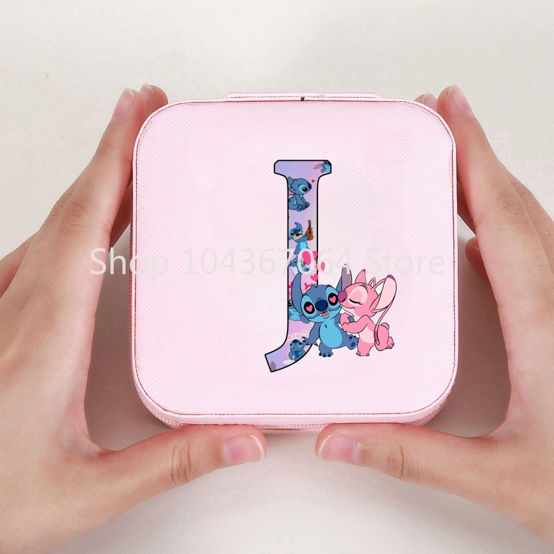 Portable Stitch Jewelry Box Organizer Storage Box Travel Jewelry Case Earrings Necklace Ring Stitch Jewelry Boxes Birthday Gifts