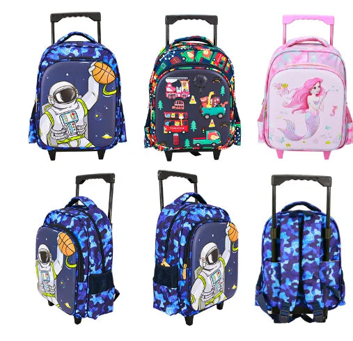 Small  kids rolling luggage Travel trolley bags for little boys Toddler rolling backpack suitcase for kidgarden Trolley Backpack