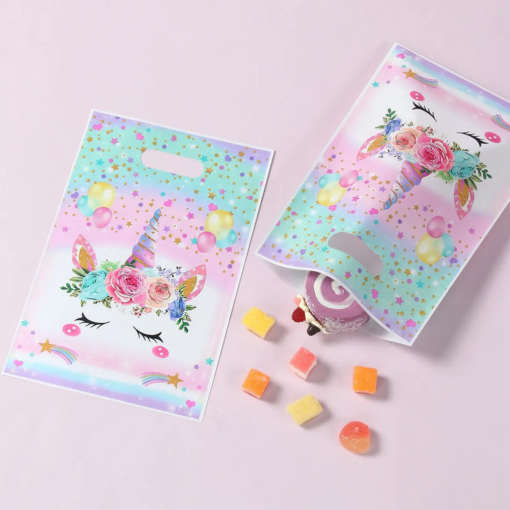Unicorn Handbag Candy Bags Birthday Party Decoration Kids Gift Packing Bag Happy 1st Birthday Baby Shower Girl Party Supplies