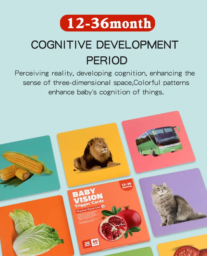 Children's Memory Card Game - Educational Matching Puzzle Toy for Cognitive Development Early Learning Brain Training