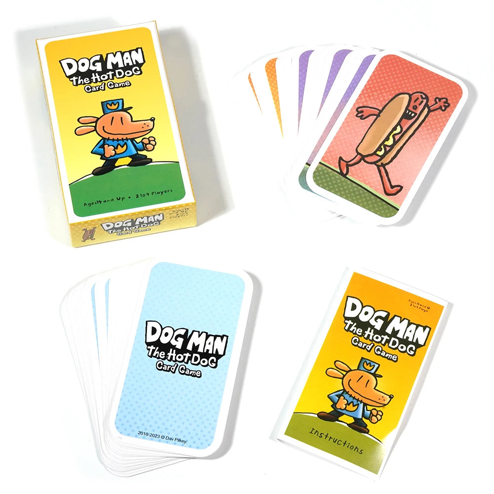 Dog Man Hot Dog Card Game The Fast and Frenzied Collection Game for Kids Featuring Art from the Dog Man